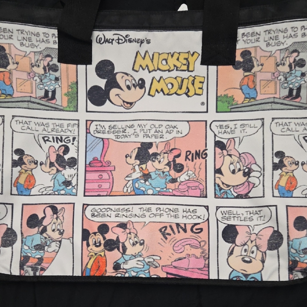 Disney Black and White Tote Bag